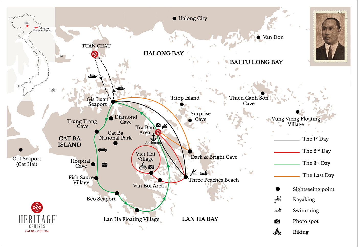 Heritage Dream Day Cruise - Cat Ba Archipelago | Heritage Cruises | Cat ...