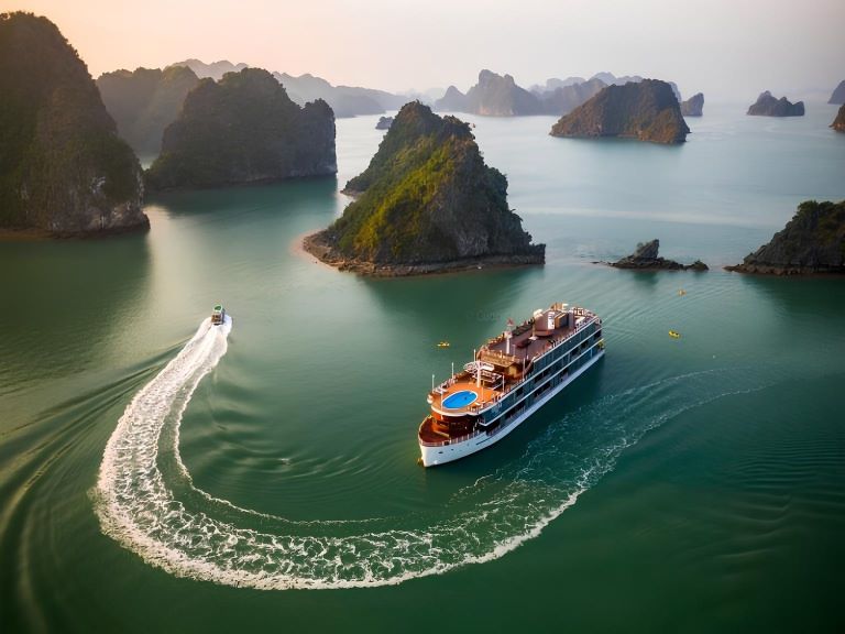 Lan Ha bay cruise 2 days 1 night on a heritage cruise Lan Ha bay cruise 2 days 1 night on a heritage cruise