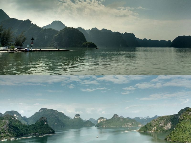 Khung cảnh thiên nhiên hoang sơ nhưng không kém phần kỳ vĩ