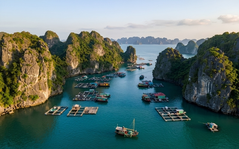 Choose Bai Tu Long Bay if you prefer peace and nature exploration